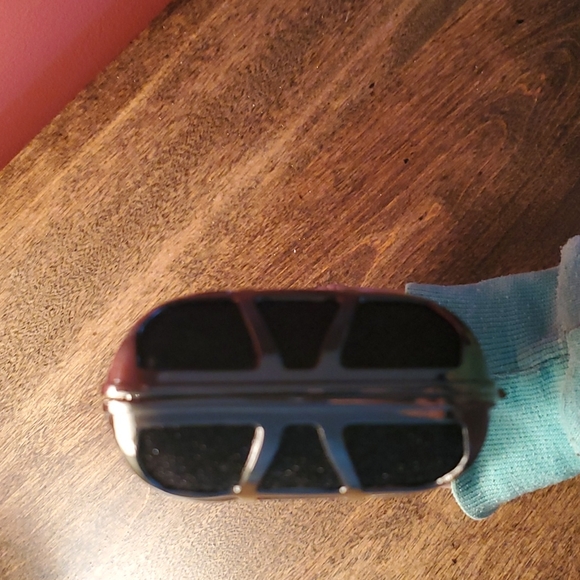 Bebe black metal geometric clutch - Picture 6 of 9